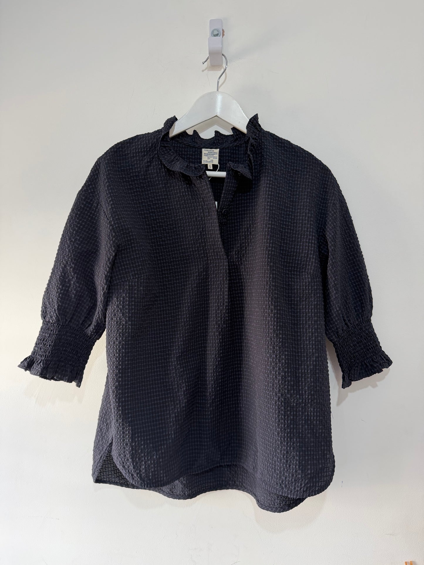 Preloved, Navy Baum Und Pferdgarten Top, Size 6-8 (34)