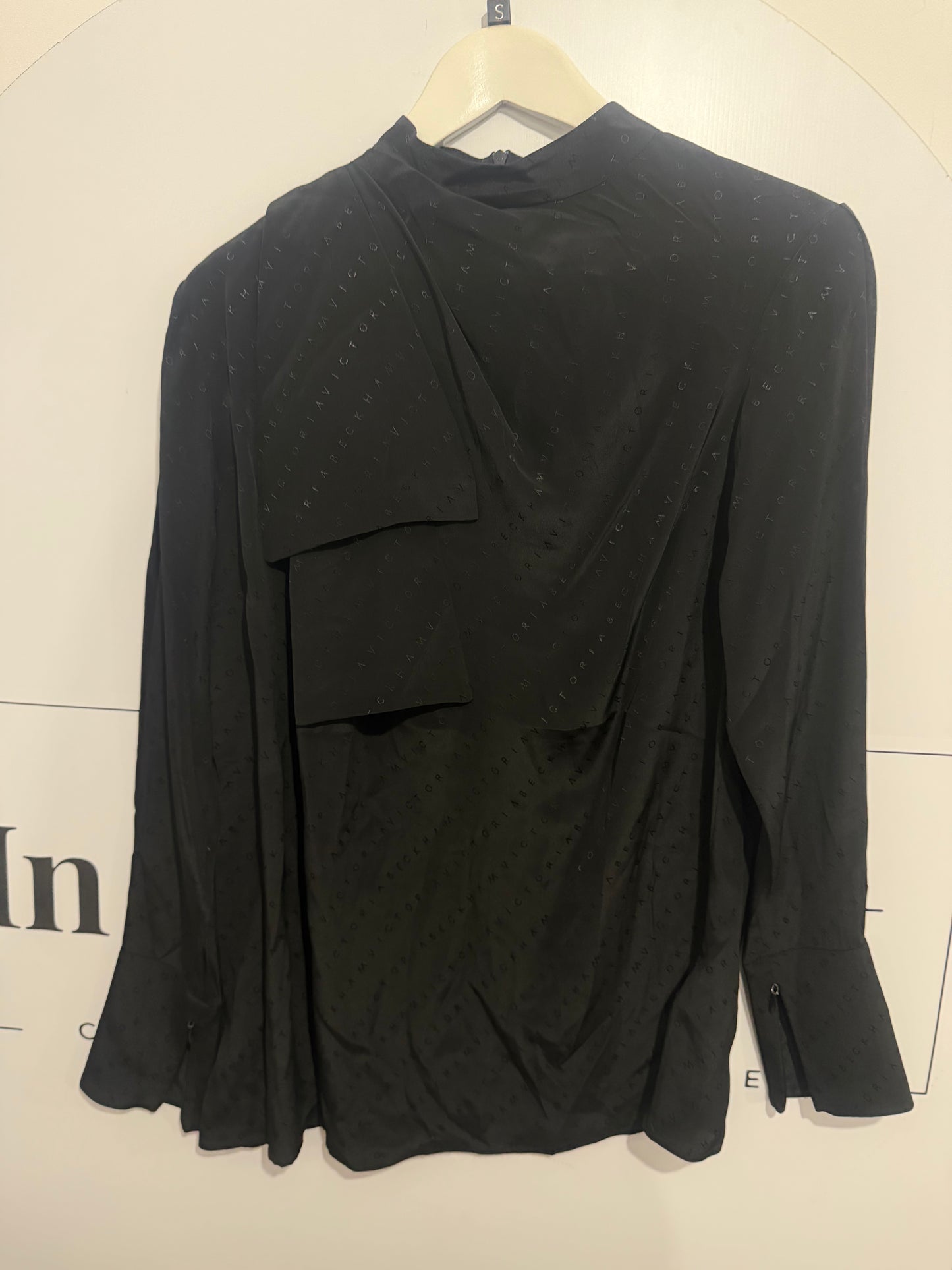 Black Victoria Beckham Blouse, Size 10