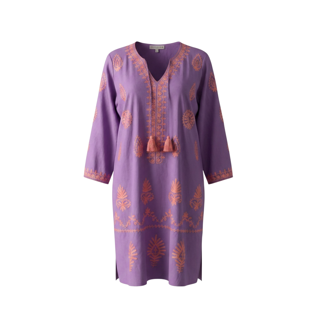 Preloved lilac & pink Pranella Cover up, L