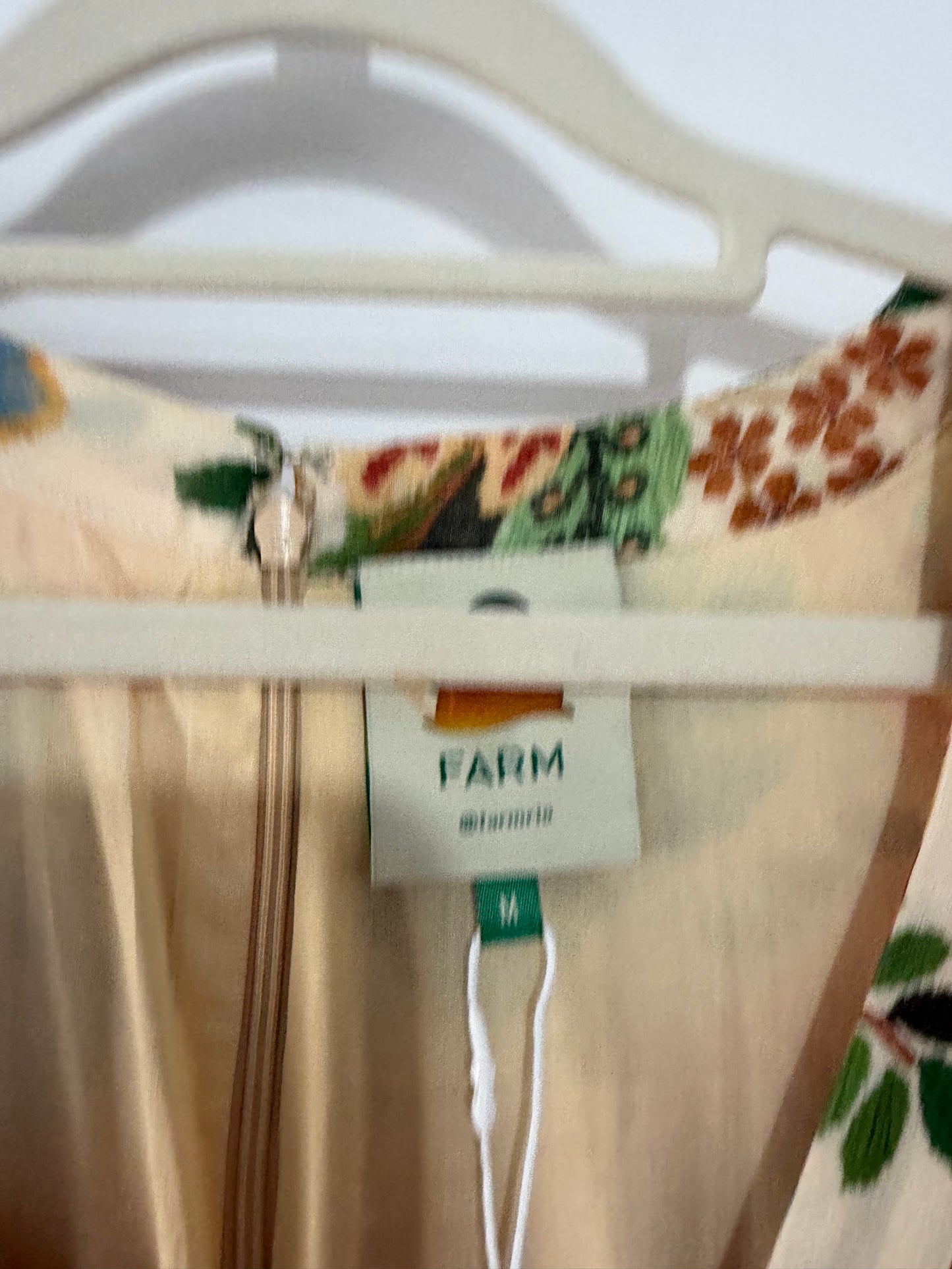 Pre-owned Floral print Farm Dress, Size medium