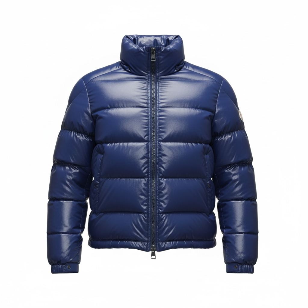 Pre-owned, Purple Navy Moncler Maya Puffer, Size M