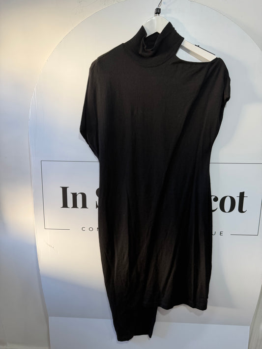 Black Halston Cashmere and Silk Dress, Size S