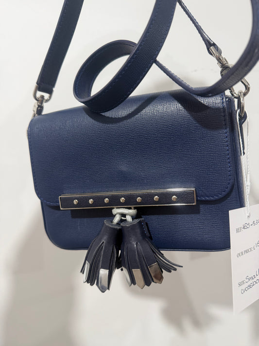 Navy Longchamp Crossbody Bag, Small