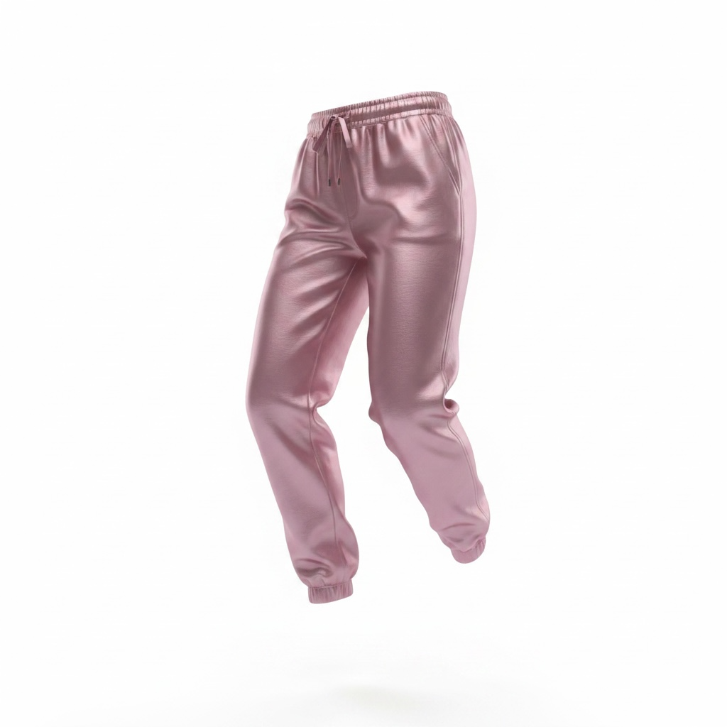Preloved Metallic Pink Cinq a Sept Trousers, M, BNWT