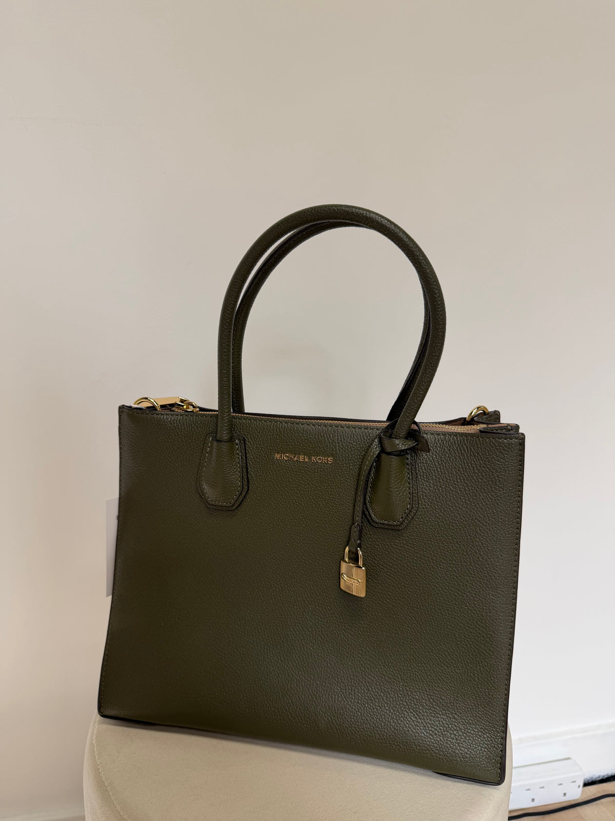 Preloved Michael Kors Handbag Khaki