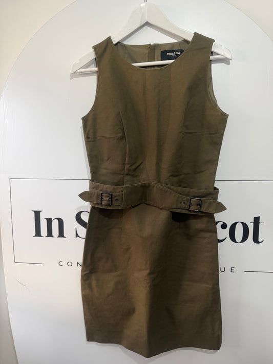 Khaki Green Paule Ka Dress, Size 10