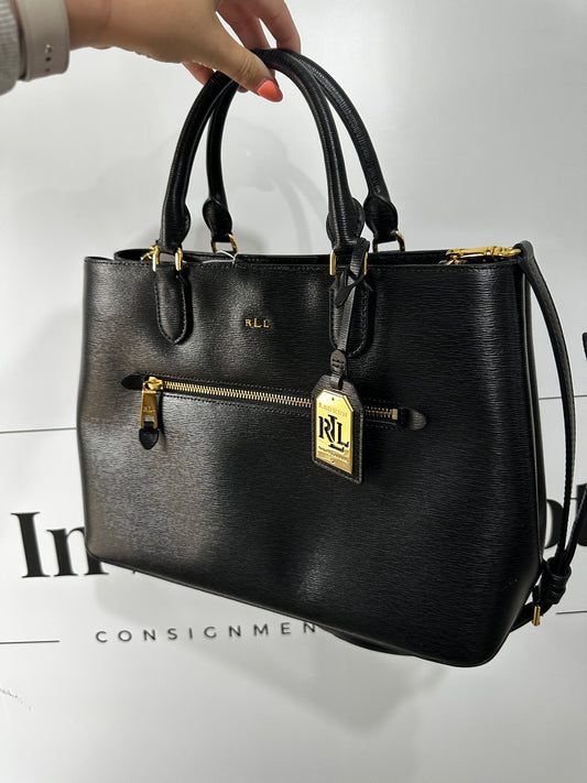 Black, Gold Hardware Ralph Lauren Handbag