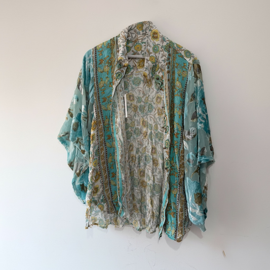Preloved Multicoloured Paisley Aratta silent journey Blouse, Size L