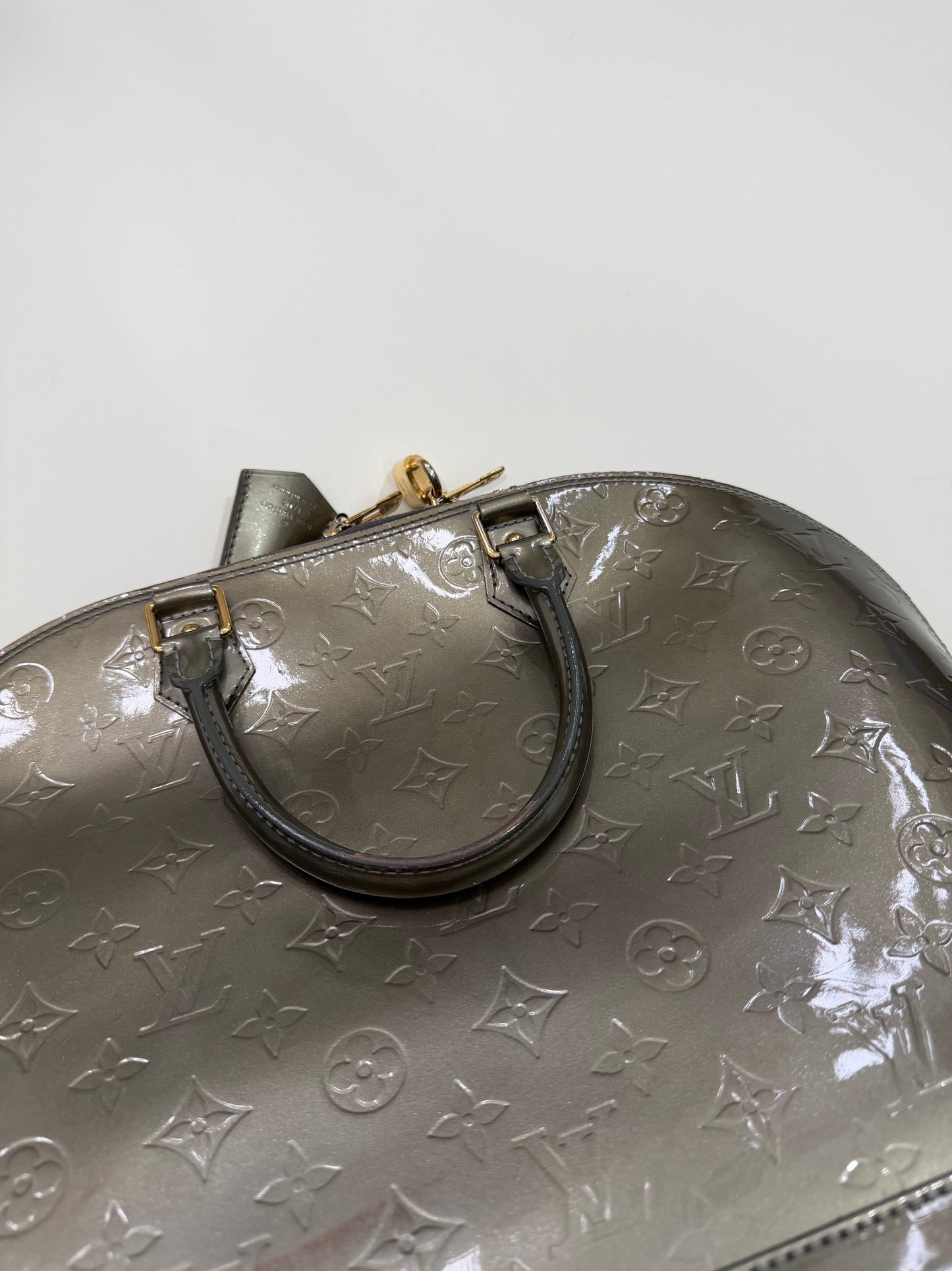 Vernis Vintage Louis Vuitton Handbag, Large Alma