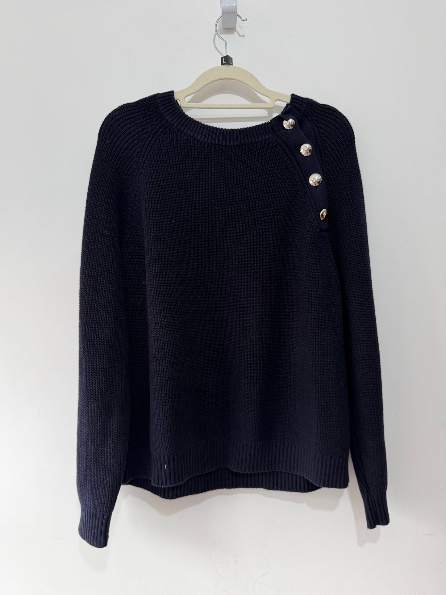 Preloved La Maille Suzanne Jumper Size L Navy