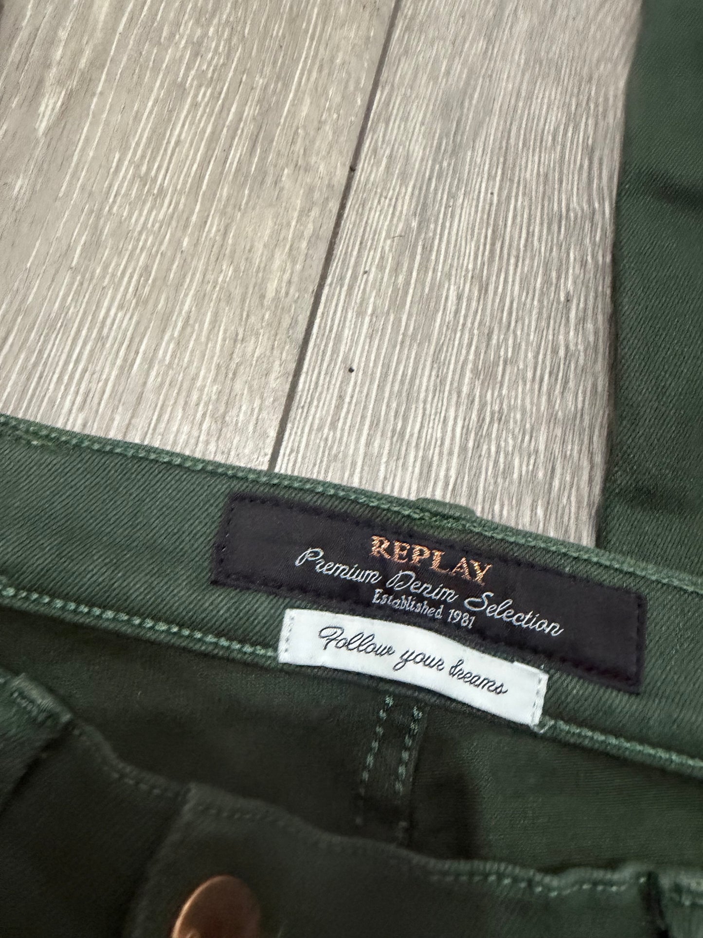 Green Replay Jeans, Size S