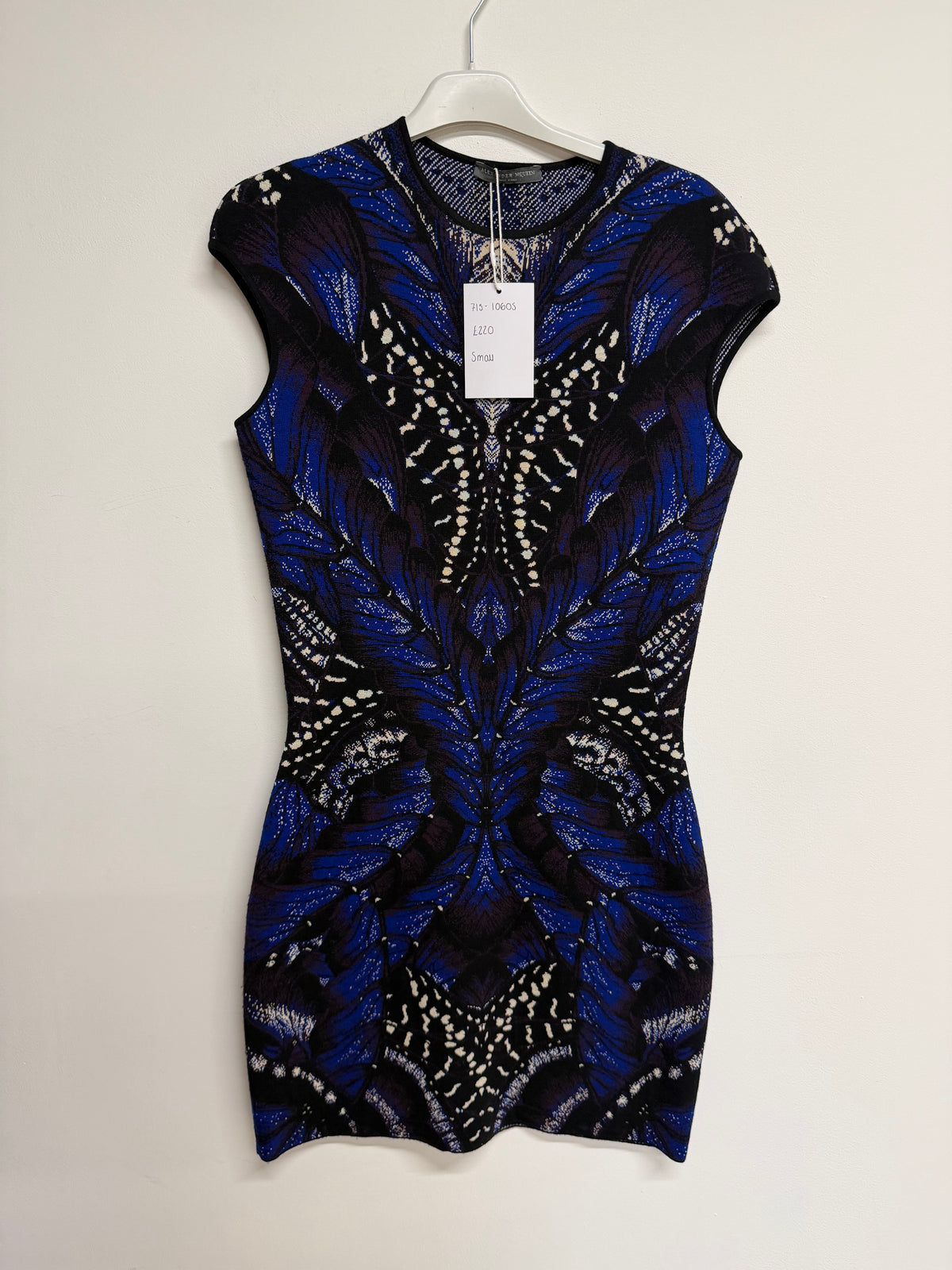 Preloved Alexander Mcqueen Dress Small Dark purple and Black
