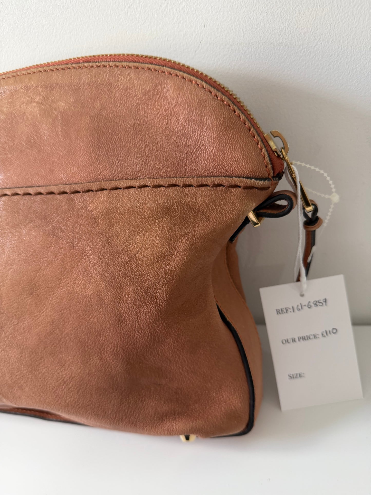 Taupe/tan Chloe Large Clutch Bag