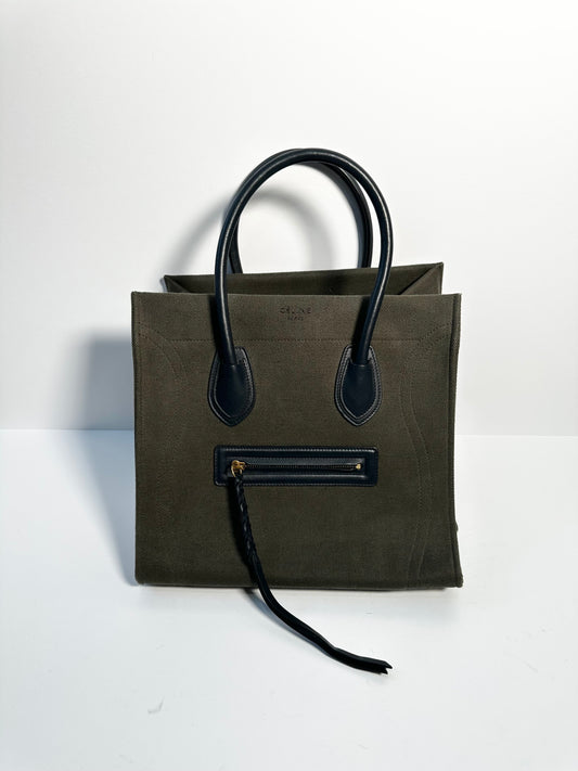 Green/navy Celine Bag