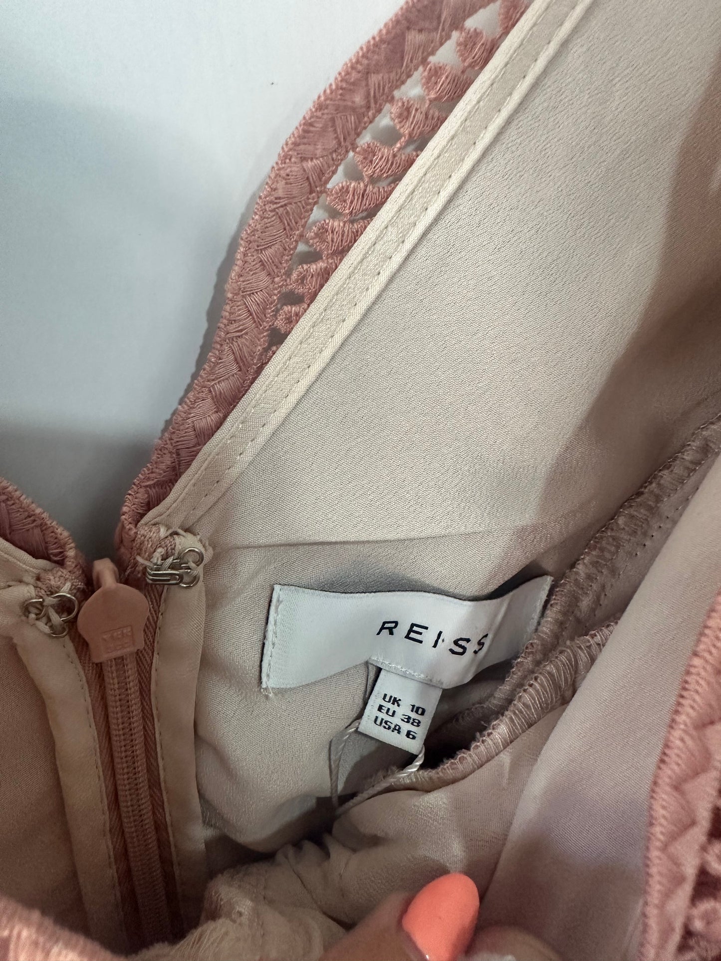 Pink Reiss Dress, Medium