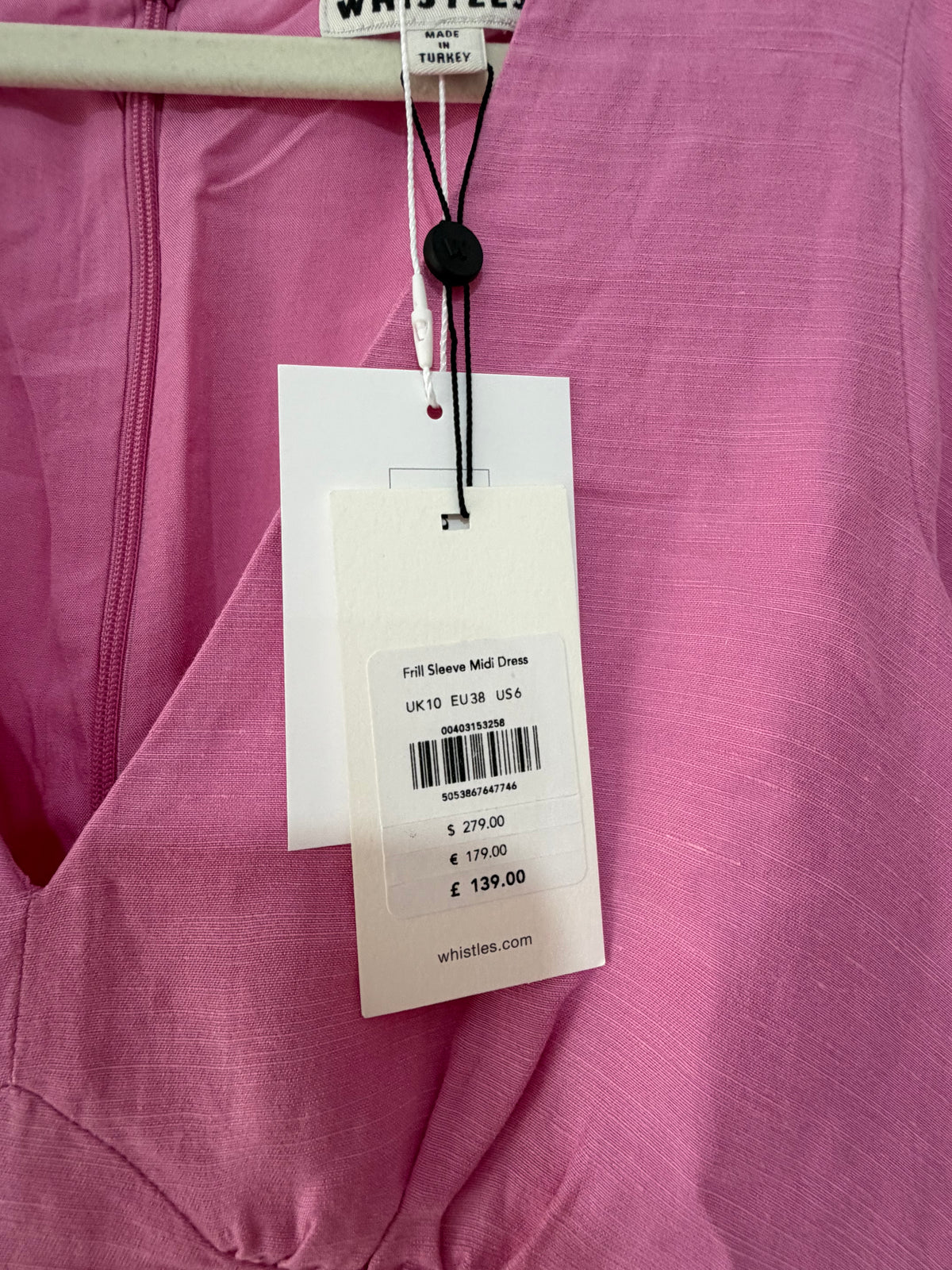 Preloved, Pink Whistles Dress, UK 10