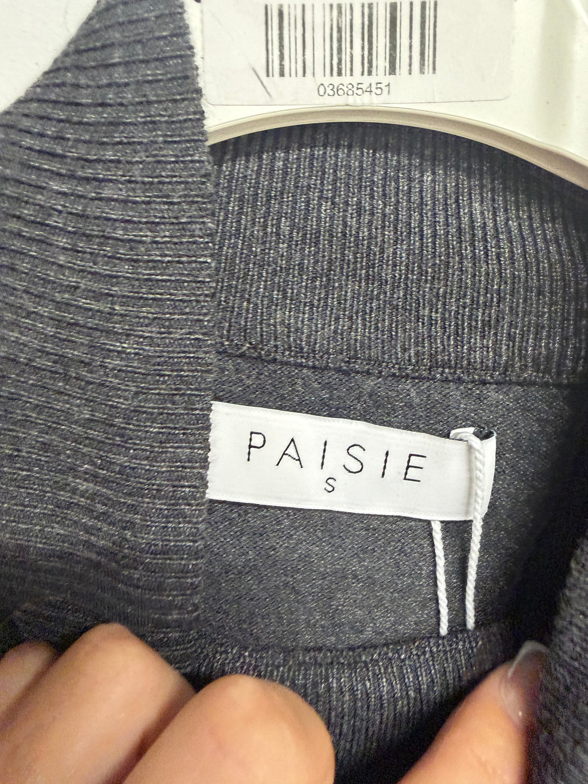 Preloved Paisie Jumper Size Small Grey