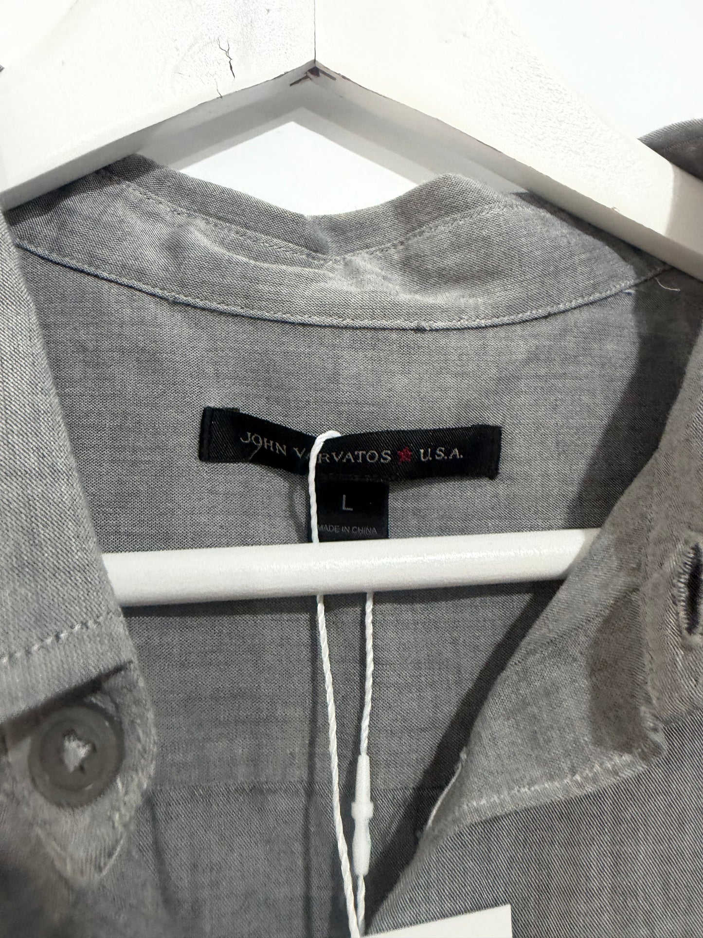 Grey John Varvatos Men’s Shirt, Size L