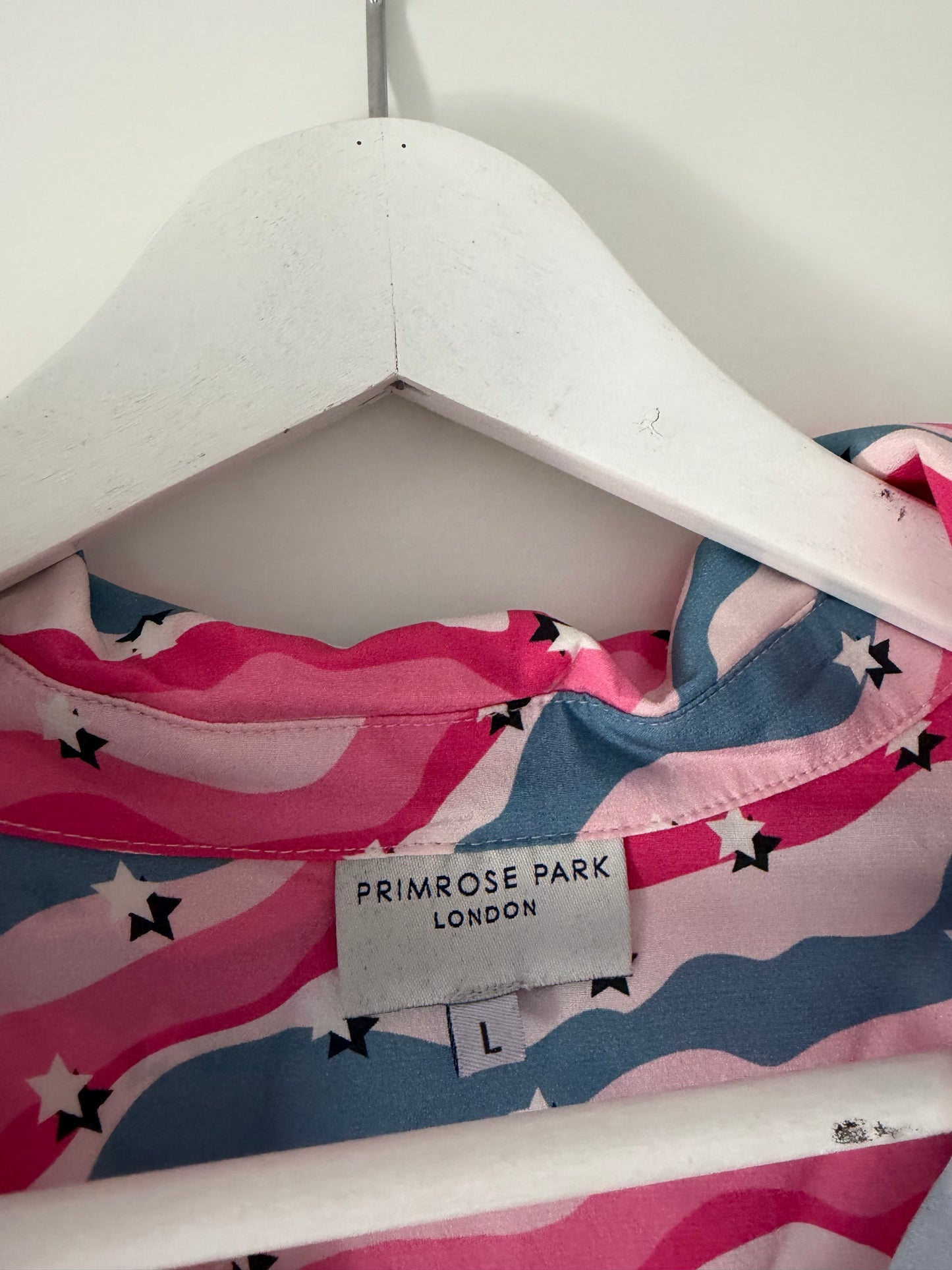 Pre-Loved Pattern Pink Primrose Park Blouse, L