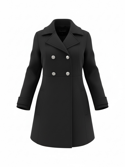 Preloved Hobbs Military Coat UK 10 Black