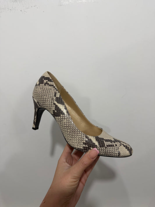 Snakeskin Russell & Bromley Heels, Size 38