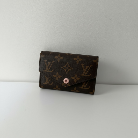 Pre-owned, Pink and Monogram  Louis Vuitton Victorine Wallet