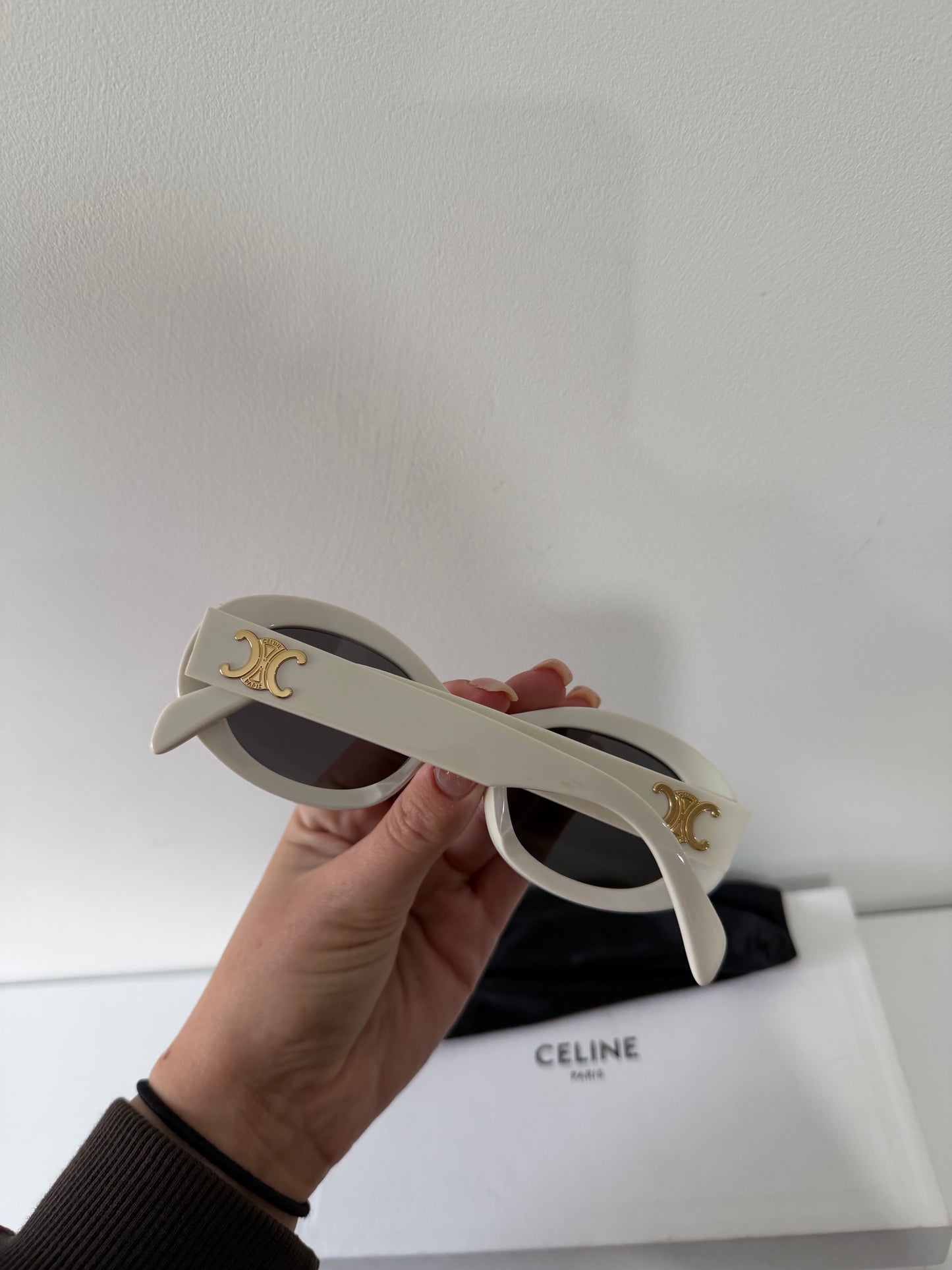 Pre-owned, Brand New Celine Sunglasses and Case Bag, Triomphe