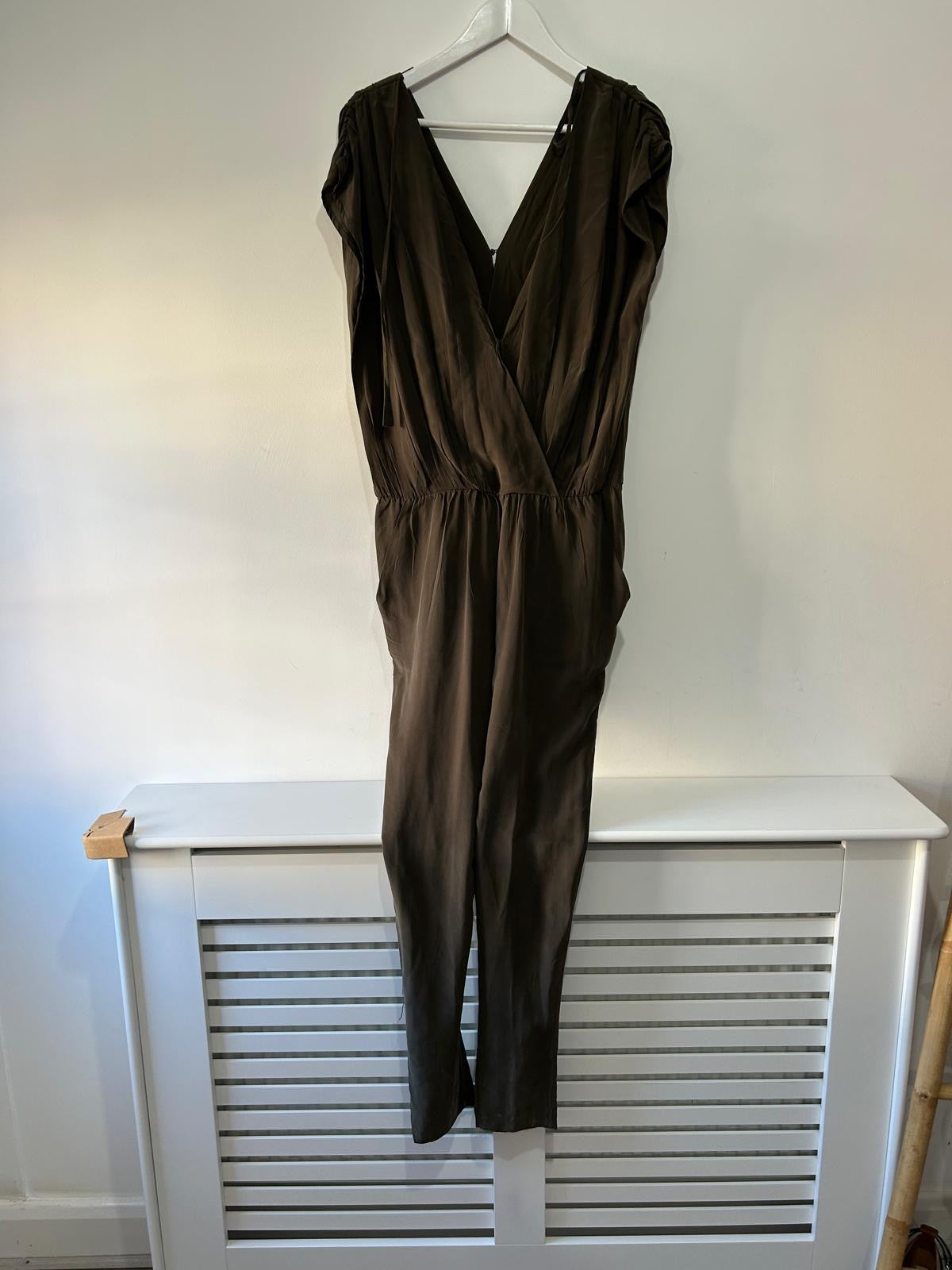 Pre-owned, Khaki Malene Birger Jumpsuit, Size 8