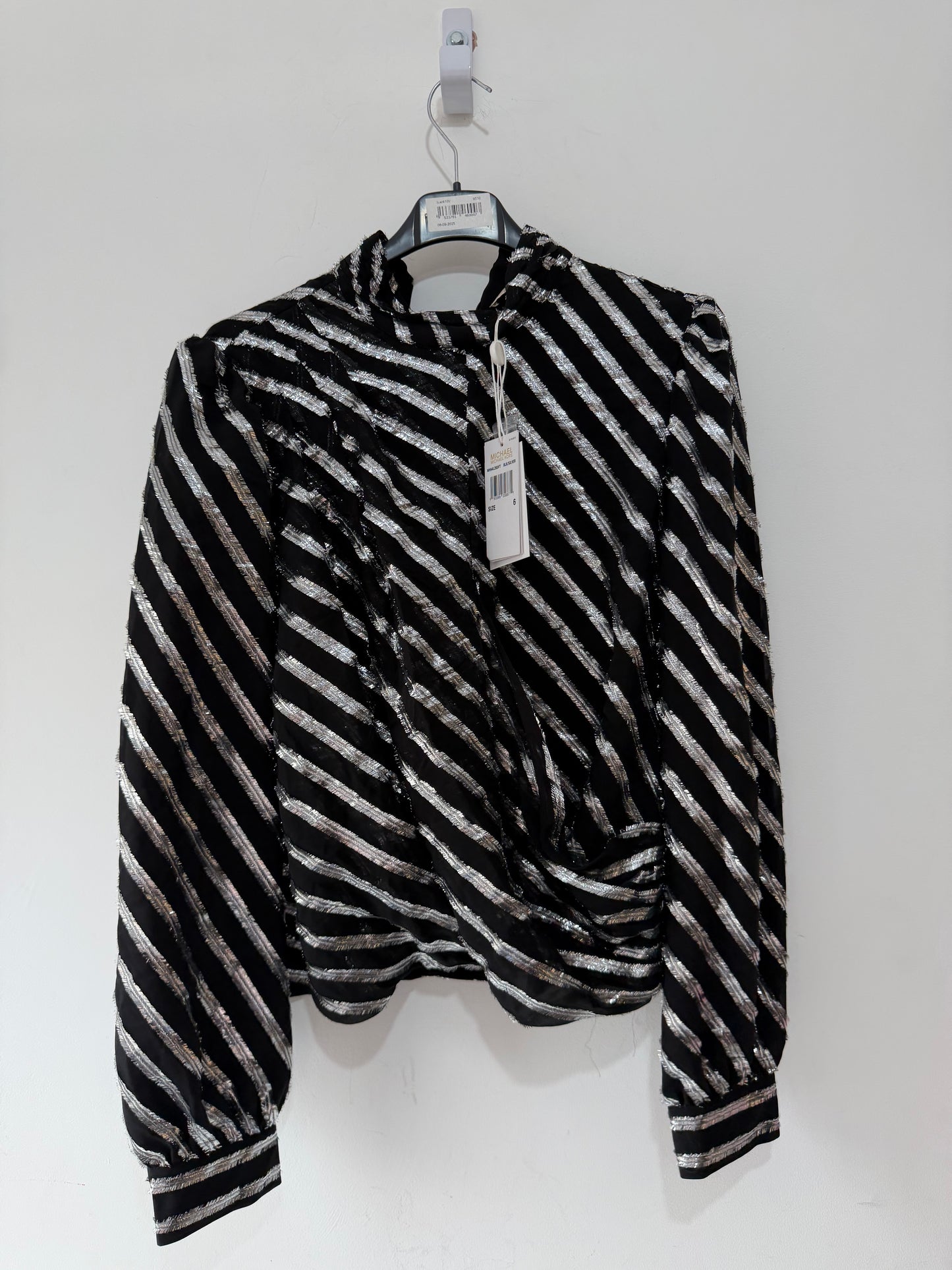 Preloved Michael Kors Blouse Size 10 Black BNWT