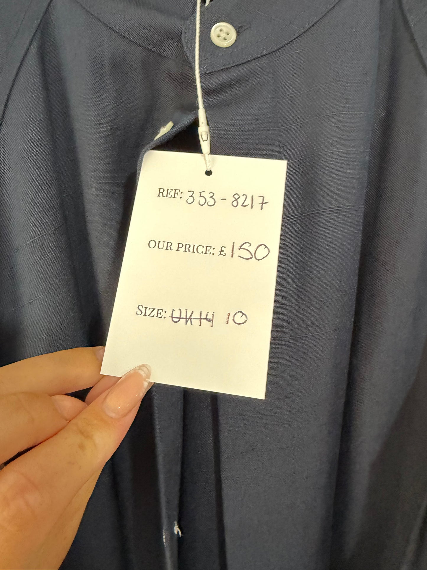 Preloved, Navy Ralph Lauren Dress, UK 10