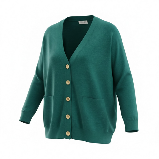 Green Toast Cardigan, Small