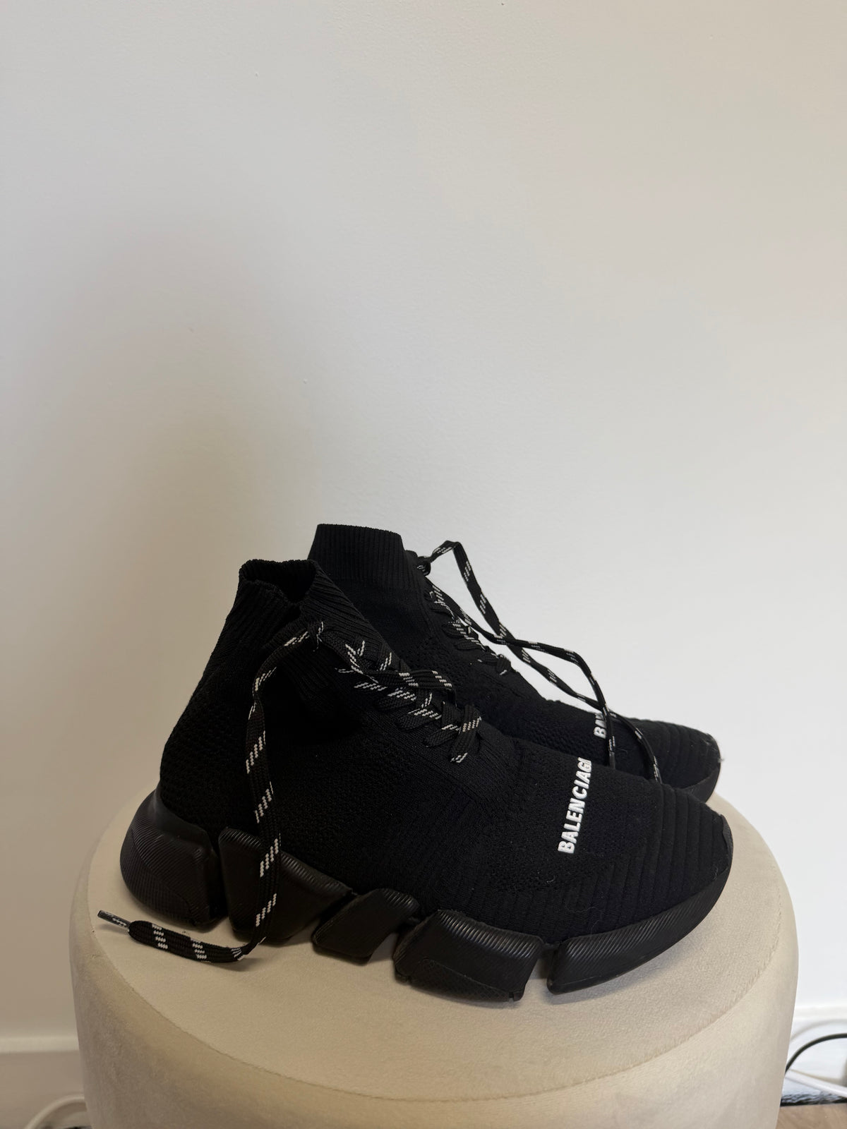 Preloved Balenciaga Trainers Size 4 - 37 Black