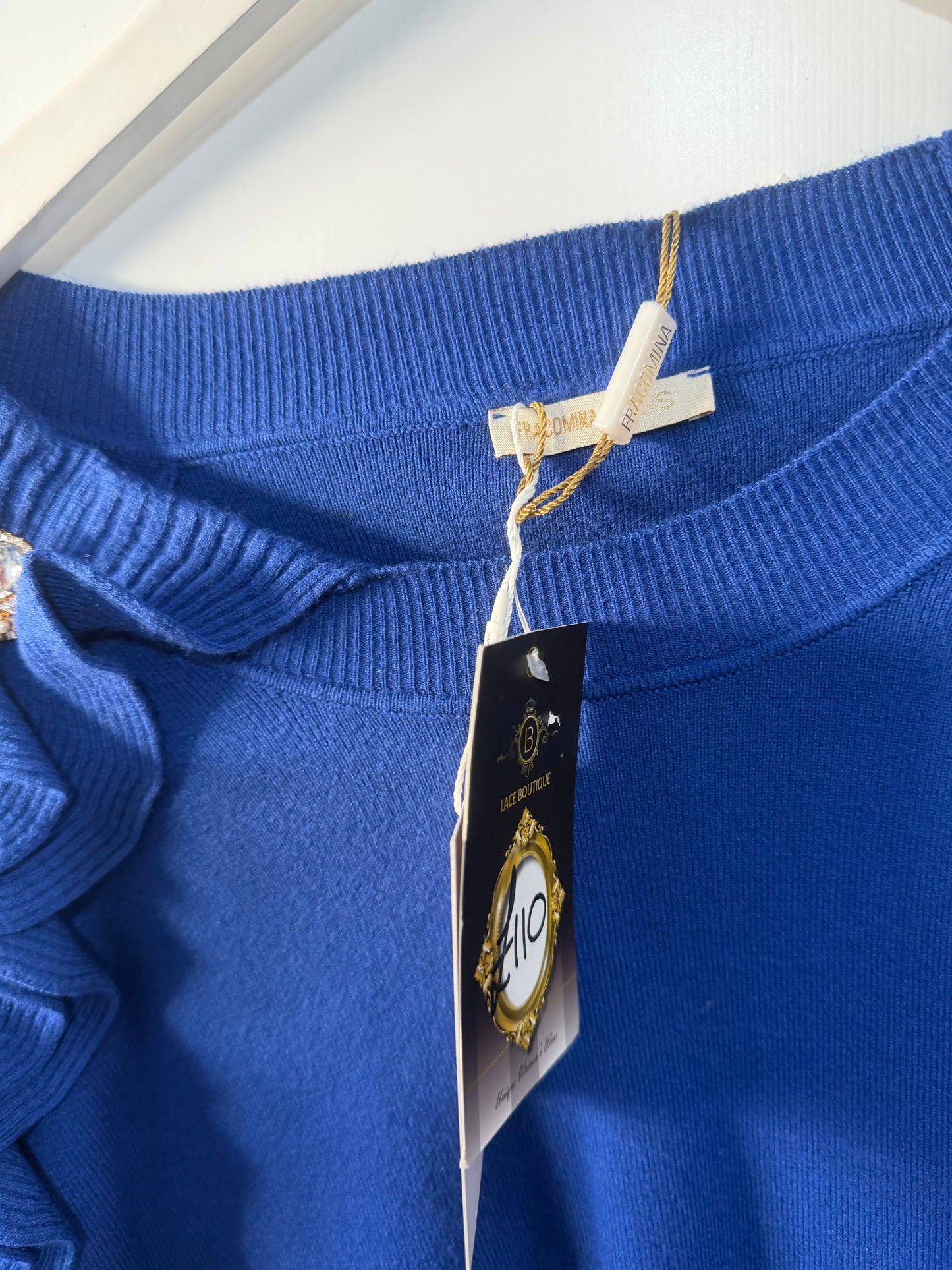 Blue Fracomina jeans Jumper, Small