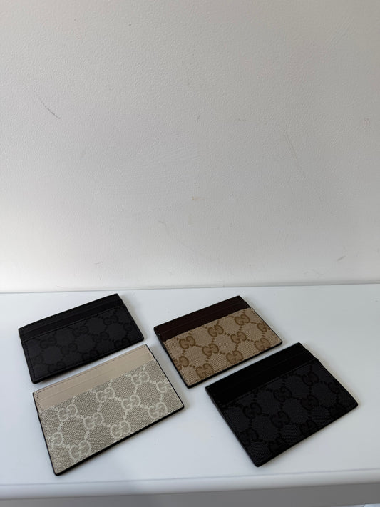 Preowned Canvas Gucci Cardholder
