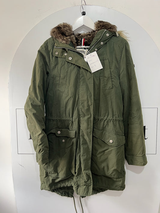 Green Tommy Hilfiger Winter Coat, Size S