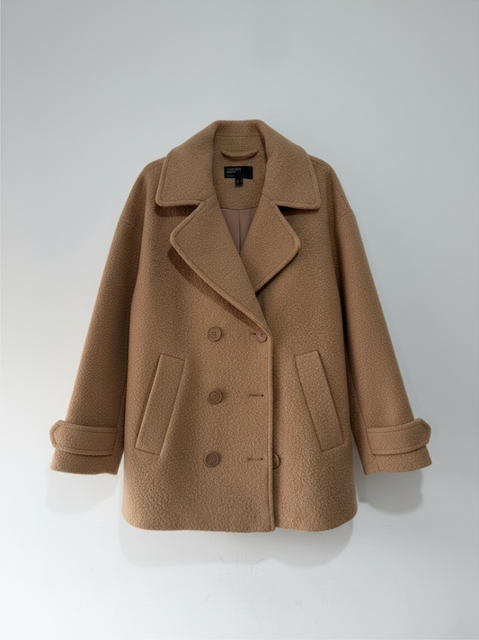 Preloved Nobody's Child Coat Size S (Oversized and fits 12) Camel