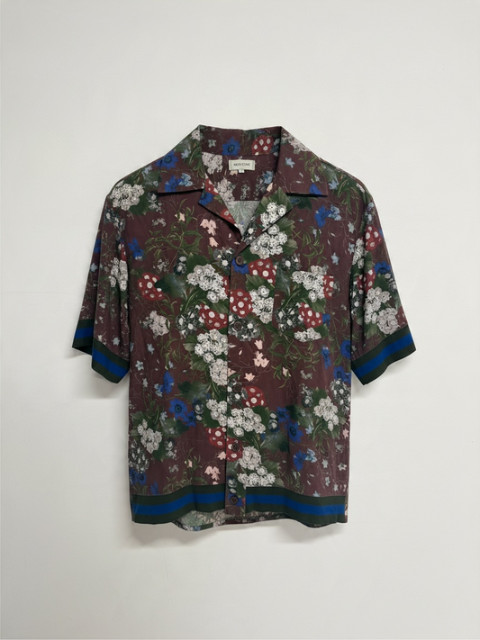 Preloved Erdem X H&M Shirt Small Burgundy Floral