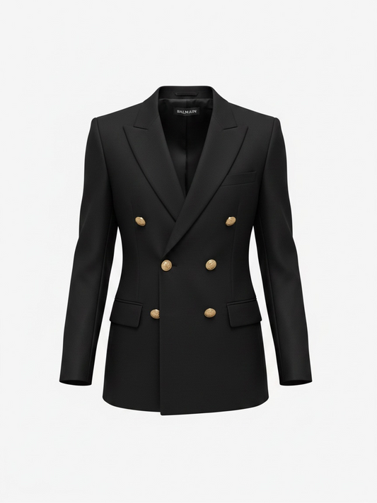 Preloved BRAND NEW Balmain Jacket Blazer Size 16-18 Black