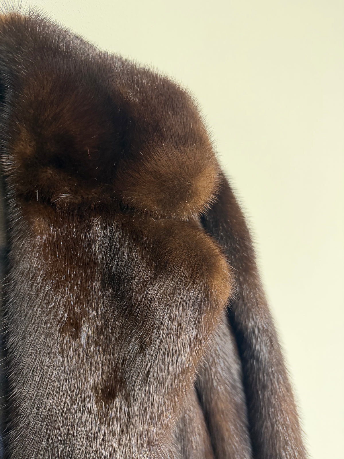Preloved Mink Fur Coat Small / Medium Dark Brown