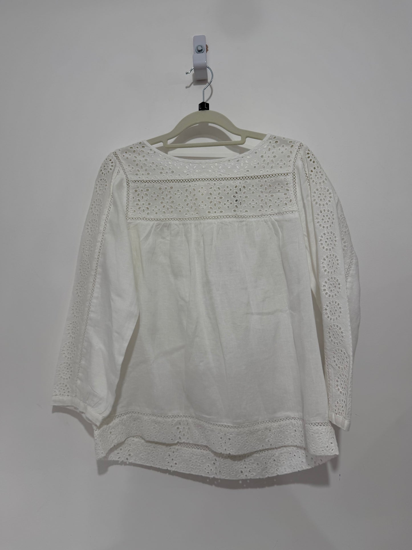 Pre-owned, White Sundance Blouse, Size M