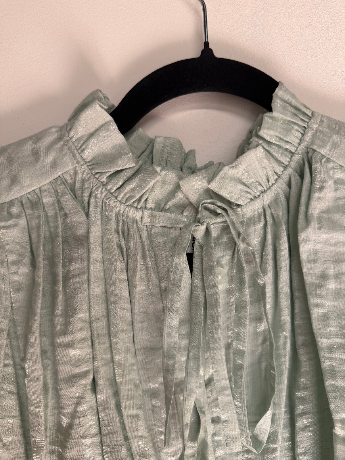 Preloved And/Or Blouse Size 8 fits oversized Mint, BNWT