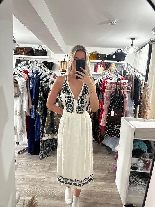 Black & Cream Urban Outfitters Dress, Size S (Oversized)