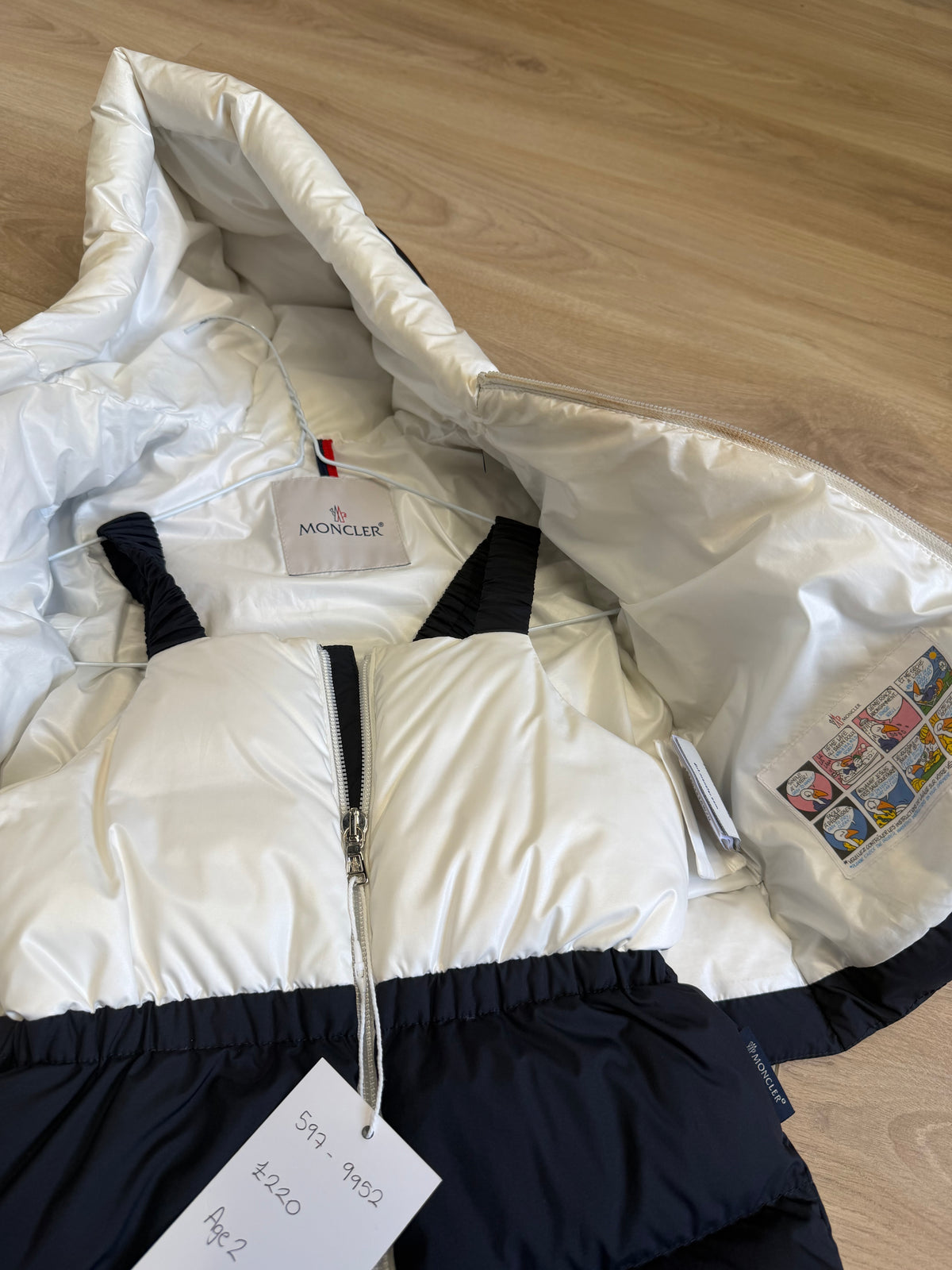 Preloved Moncler Kids Enfant Cola Padded Snowsuit Set Age 2