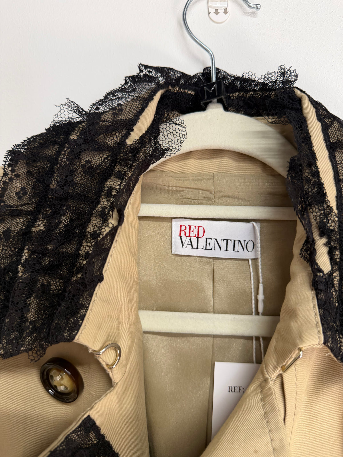 Preloved Red Valentino Trench Coat Size 8 Beige