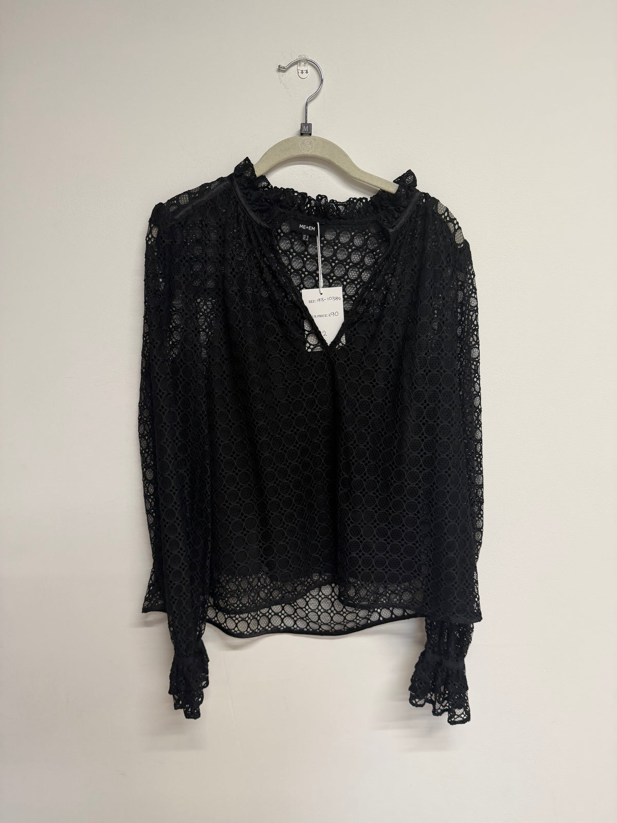 Preloved ME + EM Blouse Size 12 Black