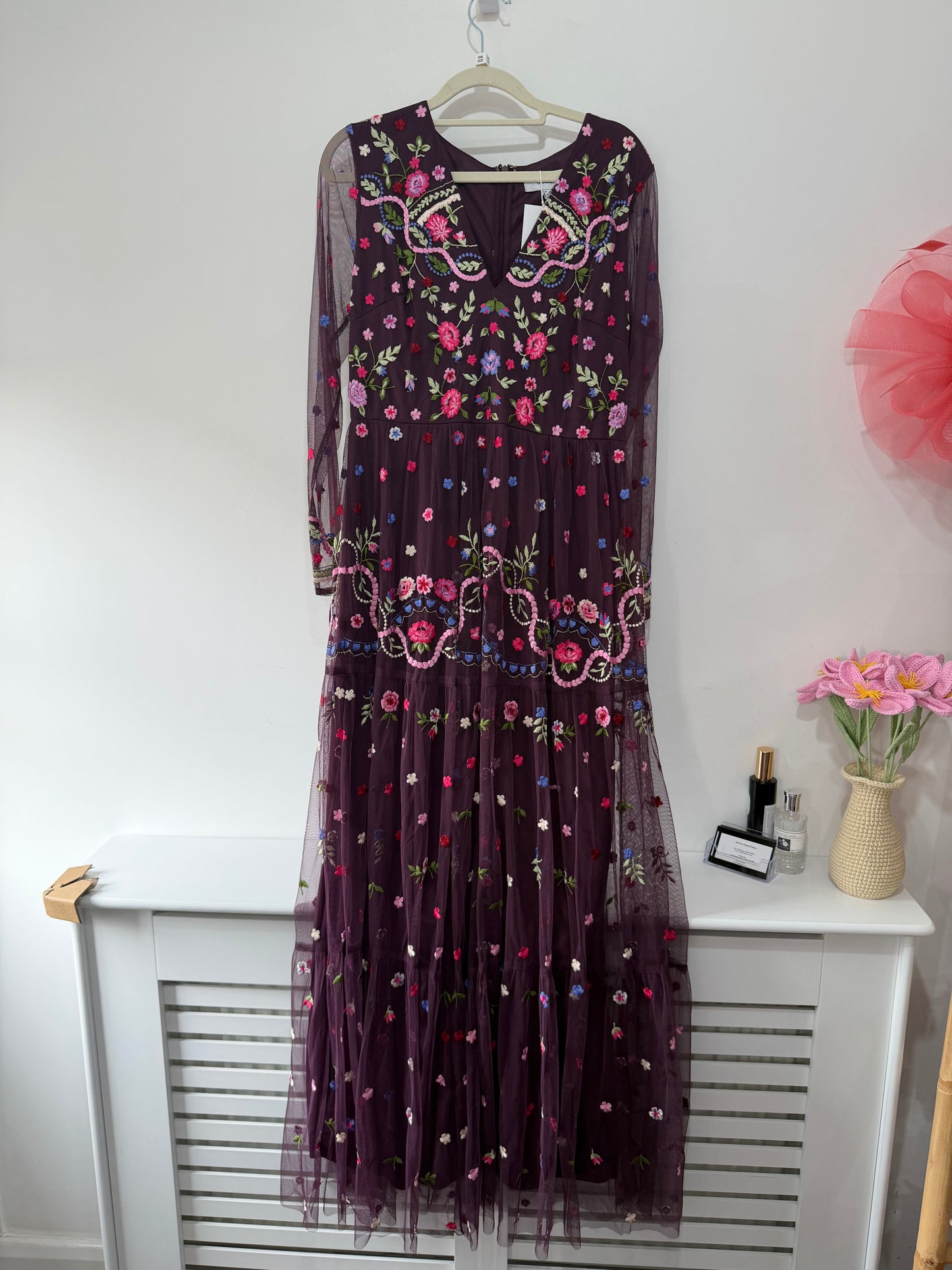 Preloved purple Floral Coast Dress, 12
