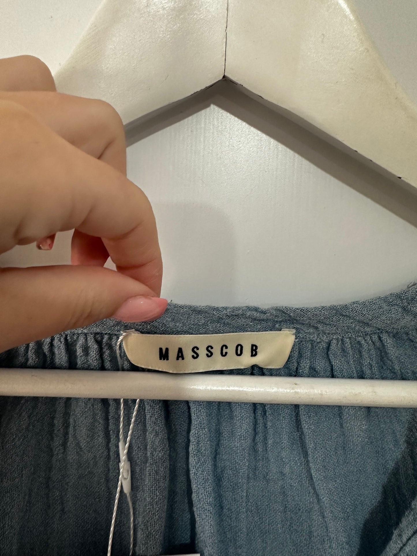 Blue MASSCOB Blouse, Medium