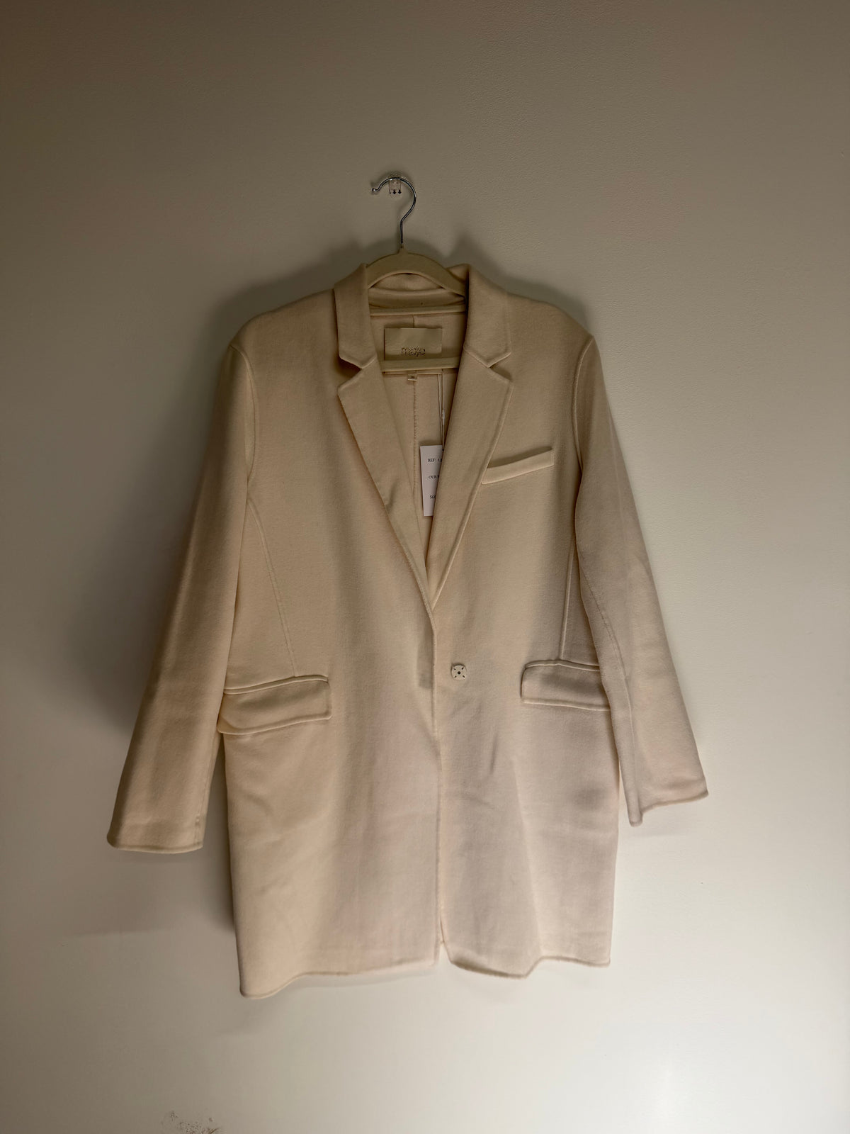 Preloved Maje Jacket Size 36 Uk 8 Cream