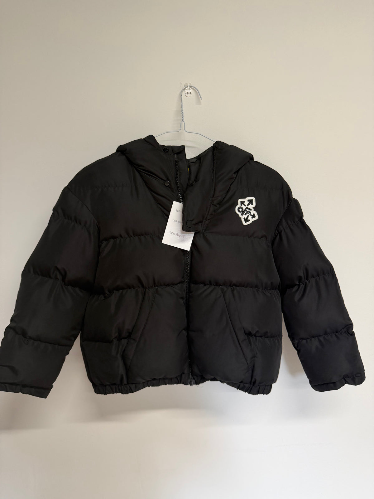 Preloved Off White Kids Coat Age 8