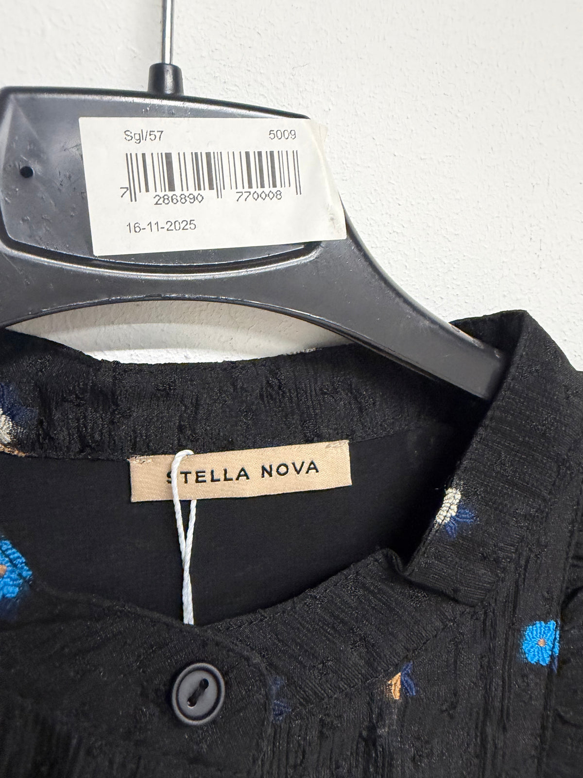 Preloved Stella Nova Dress 36 Black Floral